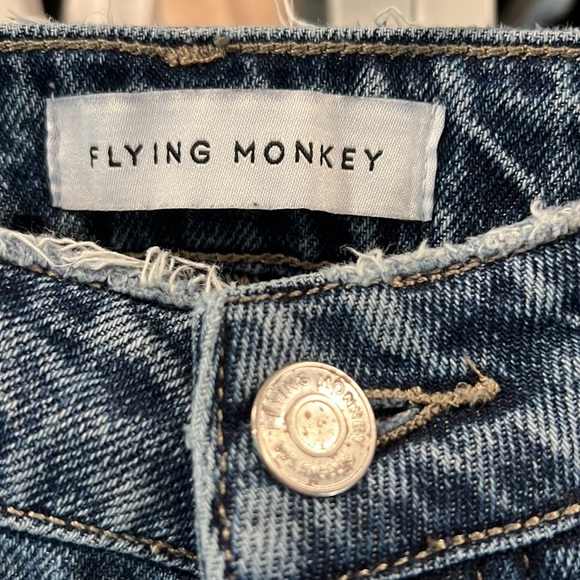 Flying Monkey 30 button fly distressed boyfriend jeans. Excellent condition - Picture 3 of 6